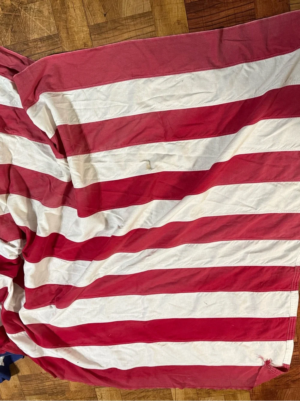 Vintage valley forge USA flag 110x53in large indoor/outdoor 50buntong sewn stars